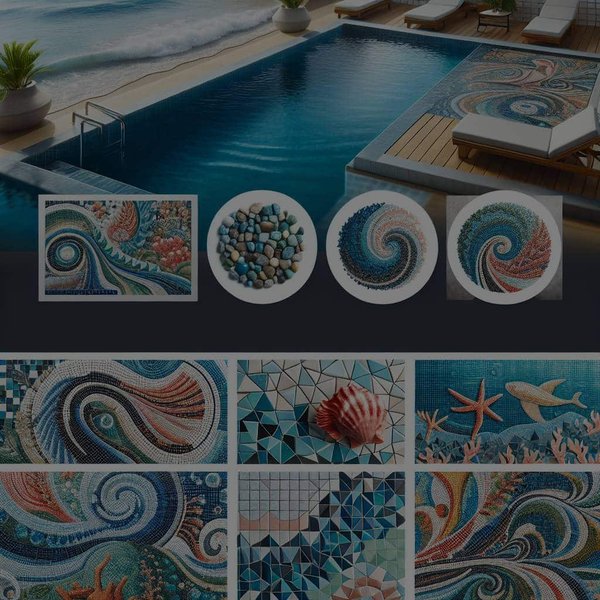 Quels sont les avantages d'une piscine avec une finition en mosaïque personnalisée ?